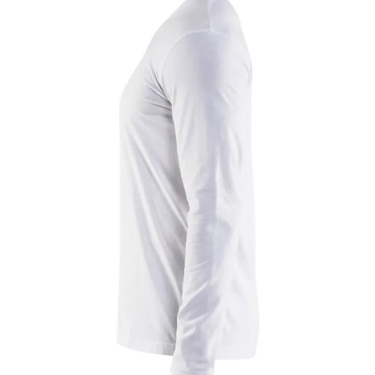 Best 35001 langærmet t-shirt, hvid, str. 2XL T-Shirts & Poloshirts