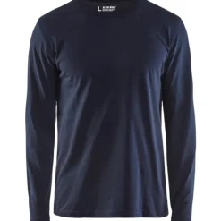 Clearance 35001 langærmet t-shirt, mørk marineblå, str. 4XL T-Shirts & Poloshirts