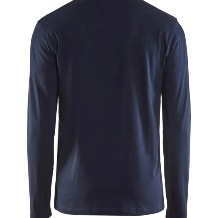 Clearance 35001 langærmet t-shirt, mørk marineblå, str. 4XL T-Shirts & Poloshirts