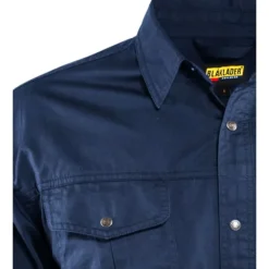 3297 Twill skjorte, marineblå, str. S Trøjer, Hoodies Og Sweatshirts