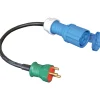 Sale Blue Electric stikadapter Industrimateriel|Cee Adaptere & Forgrenere