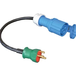 Sale Blue Electric stikadapter Industrimateriel|Cee Adaptere & Forgrenere