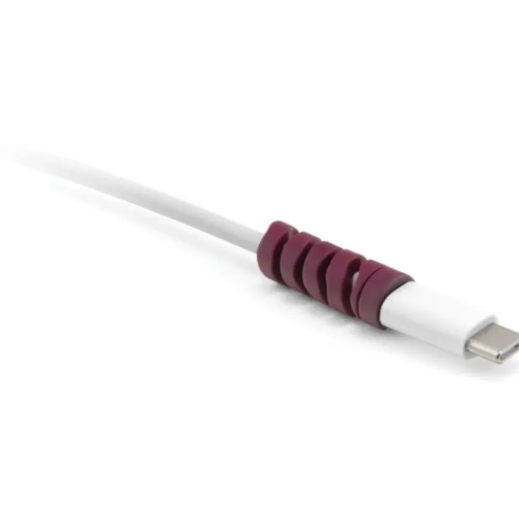 Cablecoil kabelbeskytter, violet - 8 stk Mobil, Pc & Data