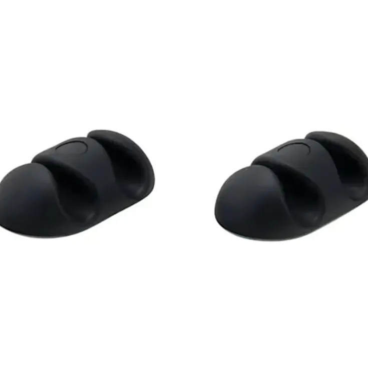 Outlet Cabledrop kabelholder, sort - 2 stk Mobil, Pc & Data