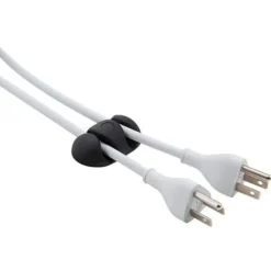 Outlet Cabledrop kabelholder, sort - 2 stk Mobil, Pc & Data