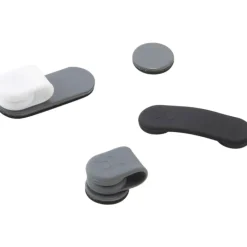 Magdrop kabelholder, magnet, grå - 3 stk Mobil, Pc & Data