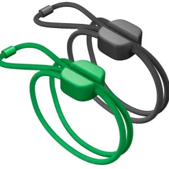 Pixi kabelsnøre, , sort/grøn - 2 stk Gadgets