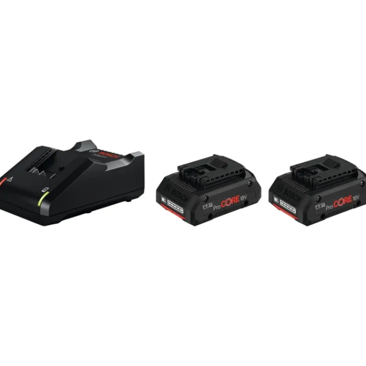 Bosch startsæt procore oplader + 2x batteri 18V 2X4,0AH Batterier & Opladere