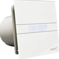 Outlet E-100 GTH badventilator, fugtstyring, timer, Ø100 mm, Badeværelsesventilatorer