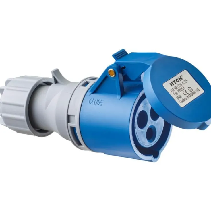 CEE forlængerled 2P+J 16A Industrimateriel|Cee Stikpropper