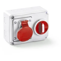 Online CEE stikkontakt med interlock 400V, 16A/5P Industrimateriel|Cee Vægudtag