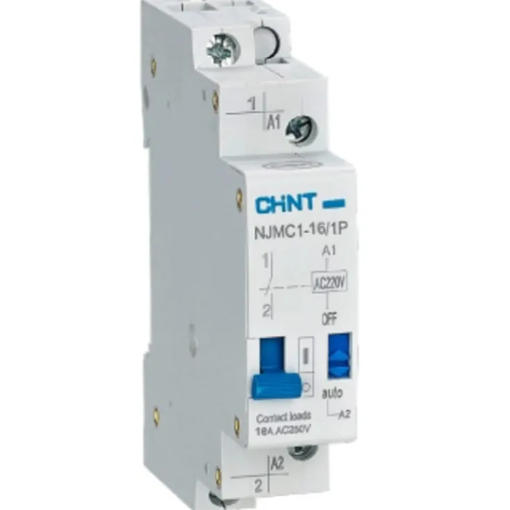 Hot NJMC1 kiprelæ, 2P, 16A, 230V Tavlekomponenter