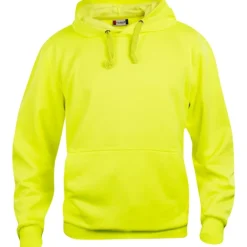 Online Basic hoodie, hi-vis gul, str. 2XL Trøjer, Hoodies Og Sweatshirts