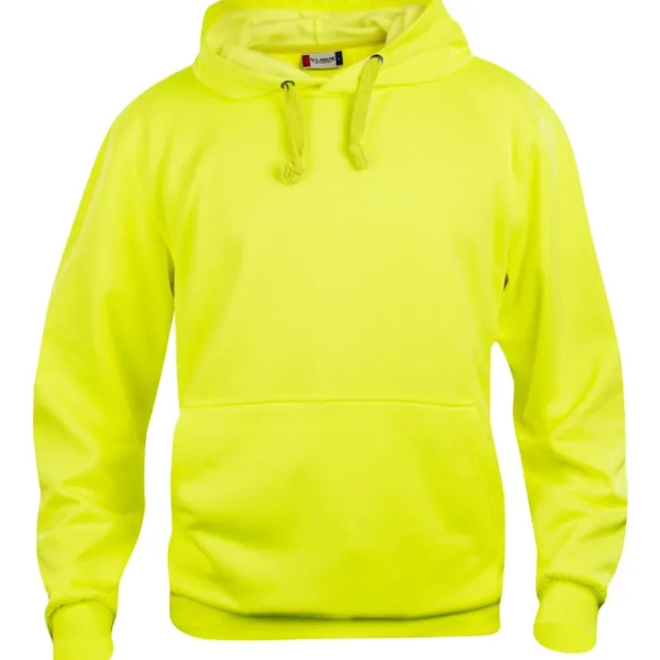 Online Basic hoodie, hi-vis gul, str. 2XL Trøjer, Hoodies Og Sweatshirts