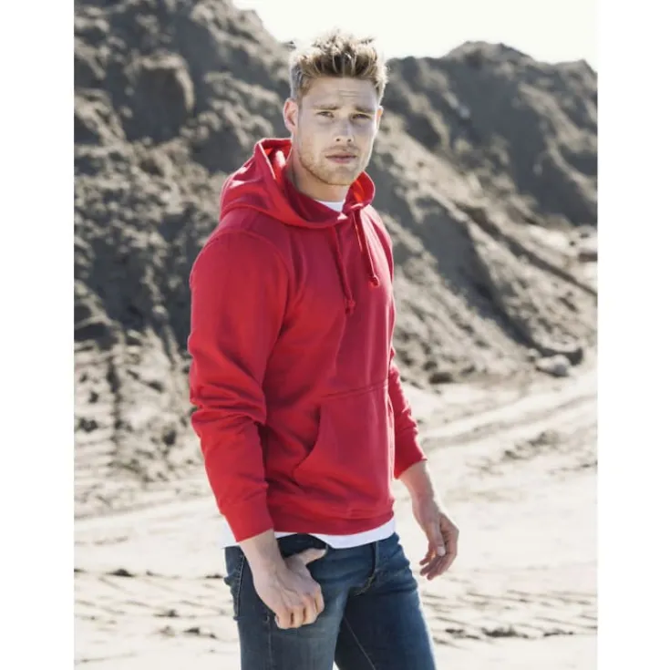 Baic hoodie, rød, tr. Trøjer, Hoodies Og Sweatshirts