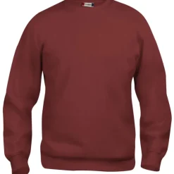 Discount Basic Roundneck sweatshirt, bordeaux, str. 2XL Trøjer, Hoodies Og Sweatshirts
