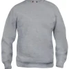 Best Basic Roundneck sweatshirt, gråmeleret, str. 2XL Trøjer, Hoodies Og Sweatshirts