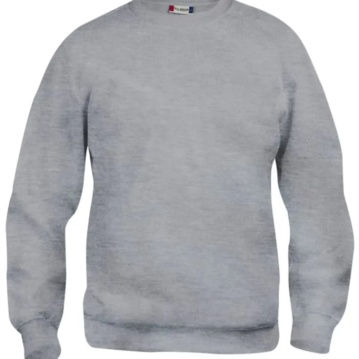 Best Basic Roundneck sweatshirt, gråmeleret, str. 2XL Trøjer, Hoodies Og Sweatshirts