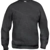 Discount Basic Roundneck sweatshirt, koksgrå meleret, str. 2XL Trøjer, Hoodies Og Sweatshirts
