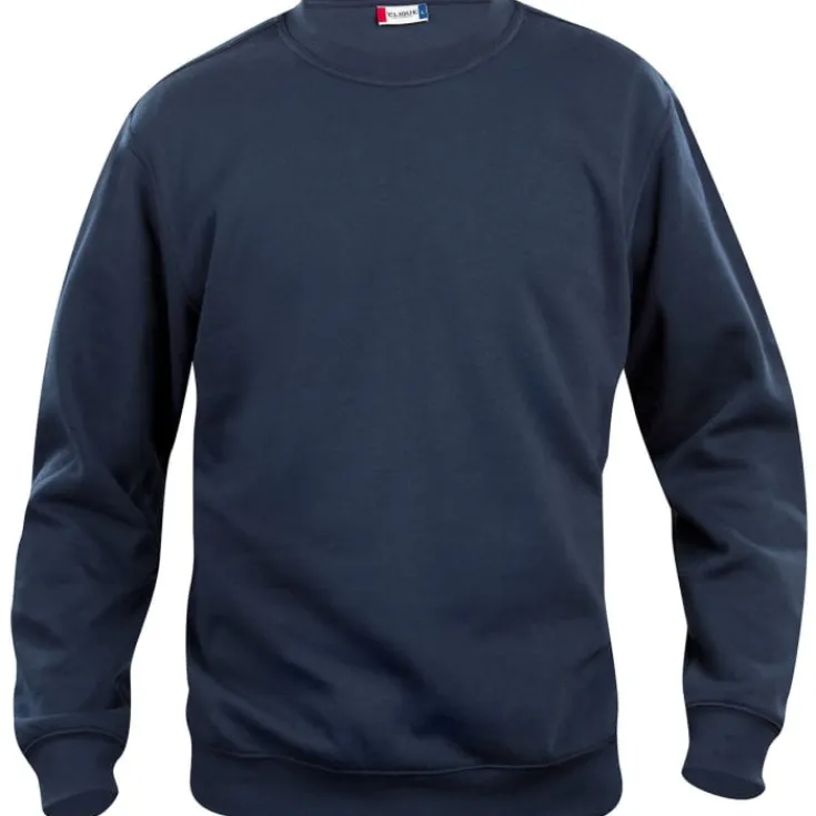 Sale Basic Roundneck sweatshirt, mørk marineblå, str. XS Trøjer, Hoodies Og Sweatshirts
