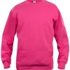 Clearance Basic Roundneck sweatshirt, pink, str. 2XL Trøjer, Hoodies Og Sweatshirts