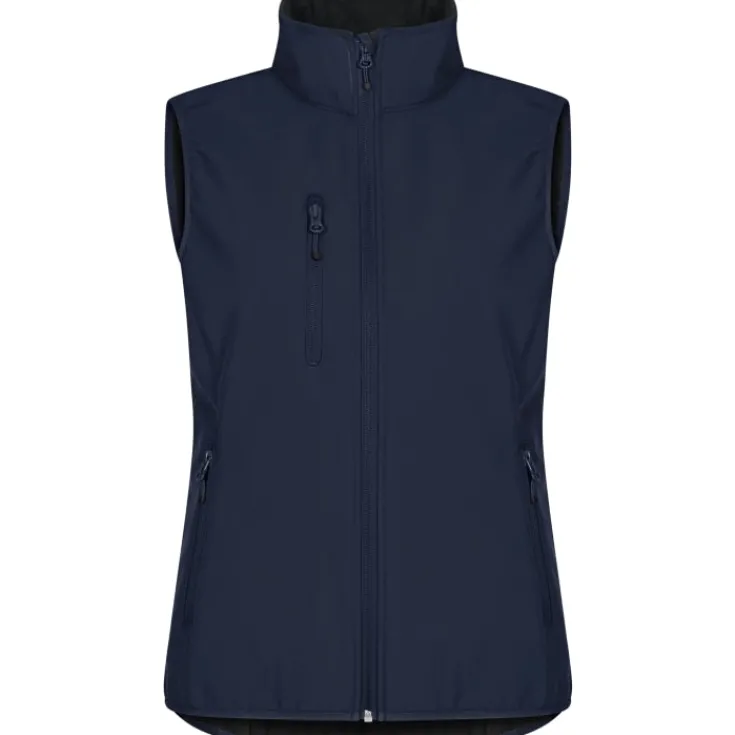 Sale Classic softshell vest dame, mørk marineblå, str. Jakker & Veste
