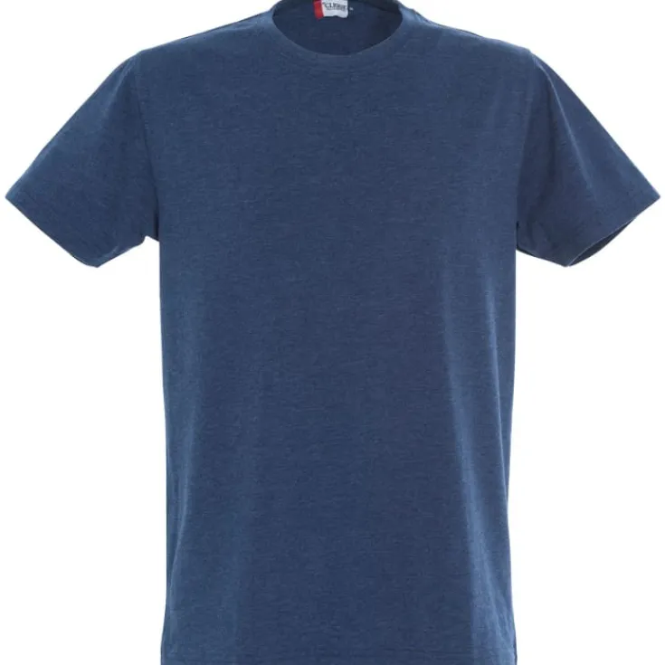 Discount New Classic t-shirt, blå meleret, str. 2XL T-Shirts & Poloshirts