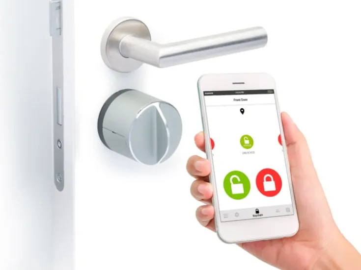 Discount Danalock V3 Smart Lock Euro elektronisk dørlås, bluetooth og zigbee, sølv Alarmsystemer & Tyverisikring