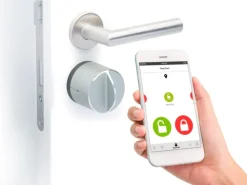 Danalock V3 Smart Lock Euro elektronisk dørlås, bluetooth, sølv Alarmsystemer & Tyverisikring