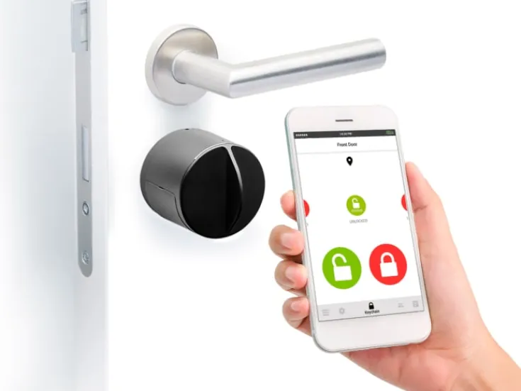 Outlet Danalock V3 Smart Lock Scandi elektronisk dørlås, bluetooth, sort Alarmsystemer & Tyverisikring