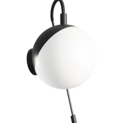 Online Bubble spejllampe, Ø12 cm, sort Spejllamper