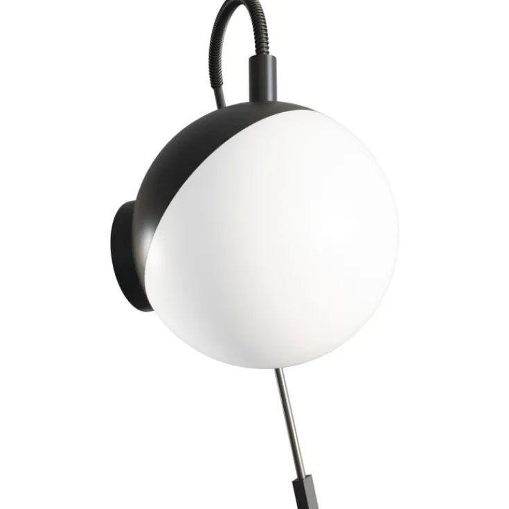 Online Bubble spejllampe, Ø12 cm, sort Spejllamper