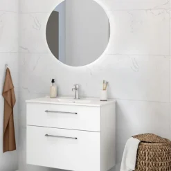 Outlet Corona spejl med lys, Spejle Med Lys