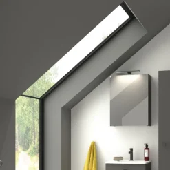Outlet Mido+ Libra spejllampe, sort, Spejllamper