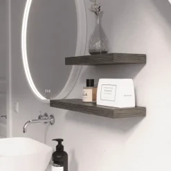 New You Moon spejl med lys, mat hvid, Spejle Med Lys