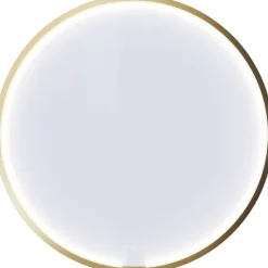 Clearance You Moon spejl med lys, messing, Spejle Med Lys