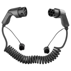 Clearance spiral ladekabel, type 2, 3 fase, 16A, 5 meter Ladekabler Til Elbiler