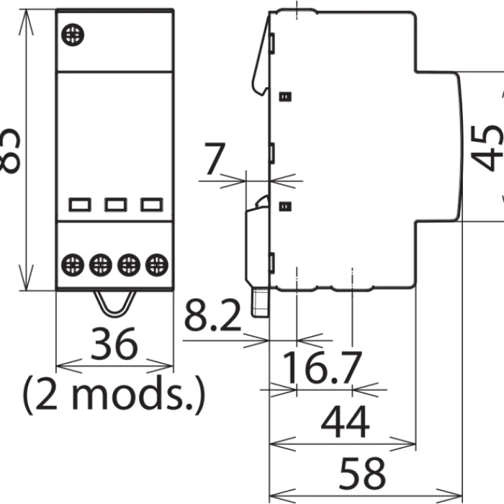 Best Dehnguard M 275 transientbeskyttelse type 2, 4P, 5kA Tavlekomponenter