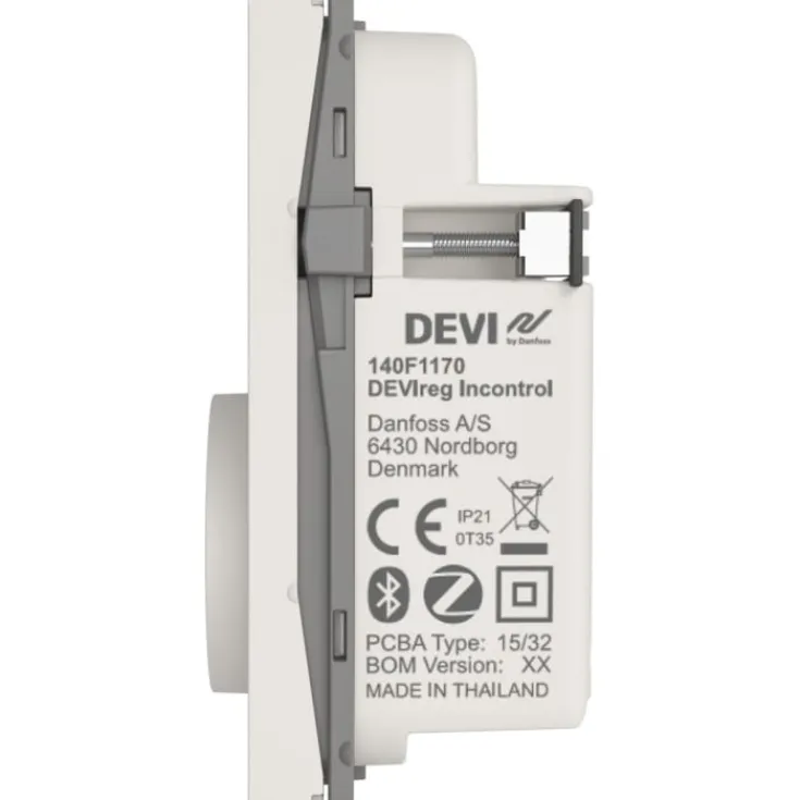 New Incontrol gulvvarmetermostat med ledningsføler El Gulvvarme|Devi