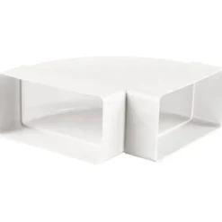 Hot bøjning, 90°, 110x55 mm over kort side, horisontal Rørmuffer|Duka
