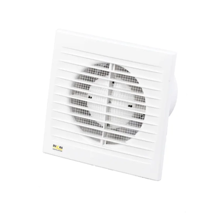 Hot EL 600 TH badventilator, fugtstyring, timer, Ø100 mm, hvid Duka|Badeværelsesventilatorer