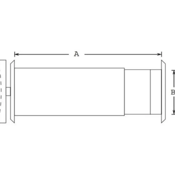 Sale friskluftventil, Ø75 mm, 230-350 mm, komplet med tallerkenventil Ventiler|Duka