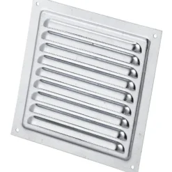 Outlet jalousirist, 150x150 mm, aluminium Ventilationsriste|Duka