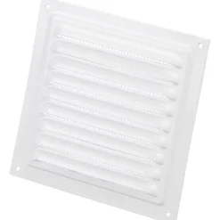 Hot jalousirist, 200x200 mm, hvid Ventilationsriste|Duka