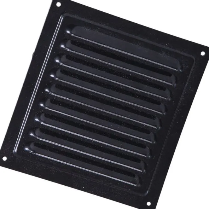 Best jalousirist, 150x150 mm, sort Ventilationsriste|Duka
