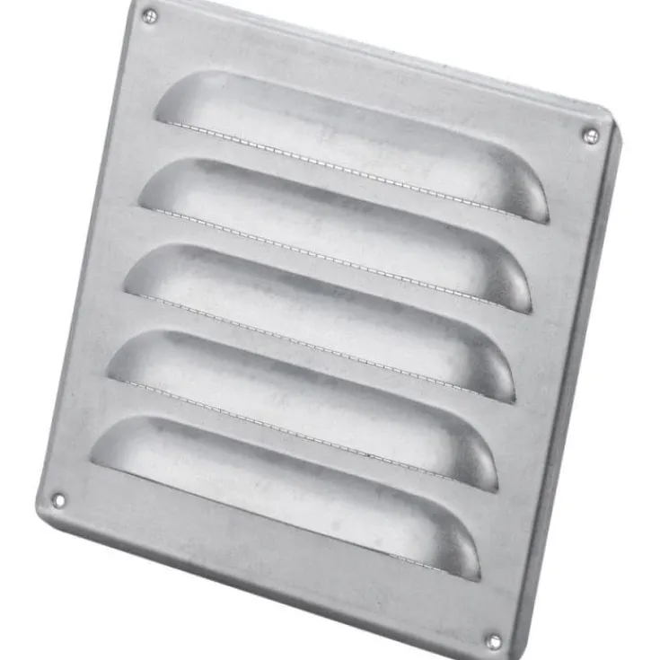 Outlet jalousirist, 240x240 mm, varmgalvaniseret Ventilationsriste|Duka