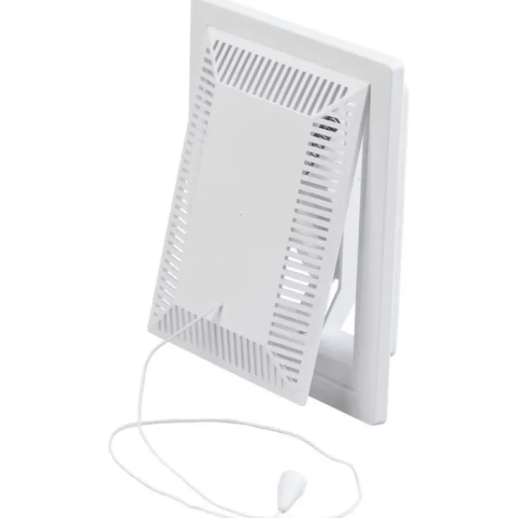 Online klapventil, 100x150 mm, åben model, hvid Ventiler|Duka