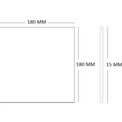 Outlet lamelventil, 180x180 mm, Ventiler|Duka