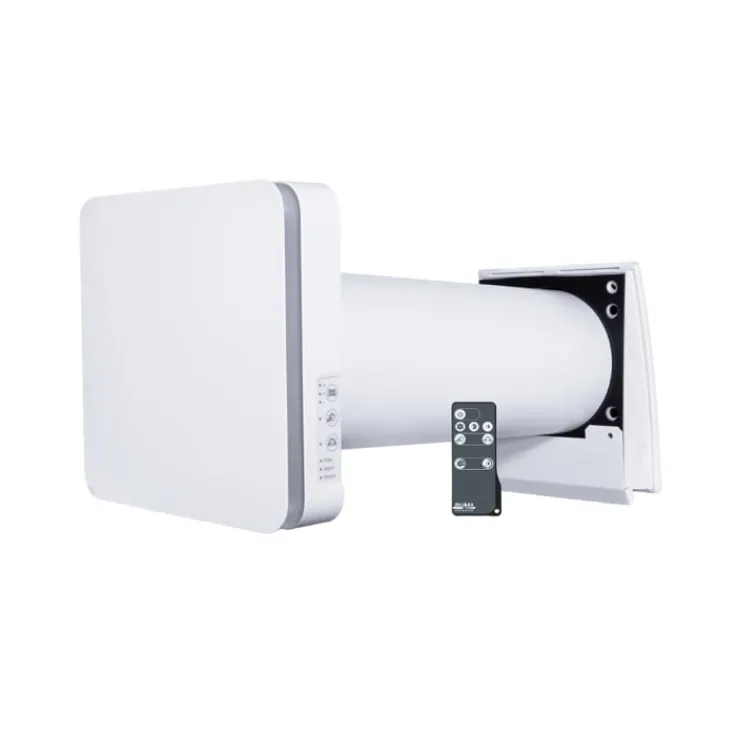 New One S6B ventilator med varmegenvinding, Ø160 mm, hvid Varmegenvinding|Duka