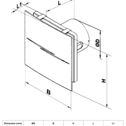 Sale Pro 70 badventilator, Ø100 mm, hvid Duka|Badeværelsesventilatorer